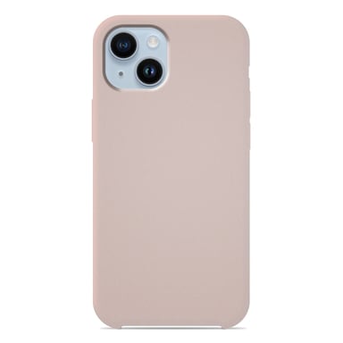 Coque silicone unie Soft Touch Sable rosé compatible Apple iPhone 14 Plus