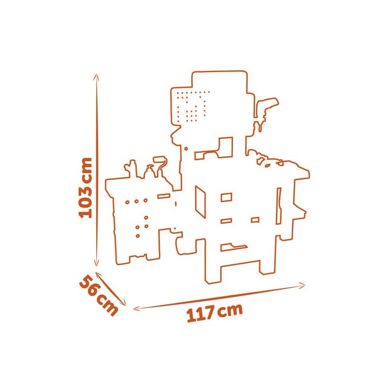 Smoby Atelier Enfant Black+decker Mega Center 100 Accessoires Bois Plastique Noir pour garçon - vue 7