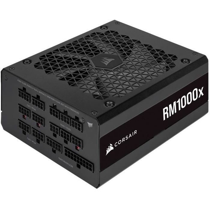 CORSAIR - RM1000x - Bloc d'alimentation - 1000 Watts - RMx Series 2021 - Certifié 80 PLUS GOLD - (CP-9020201-EU) - Neuf