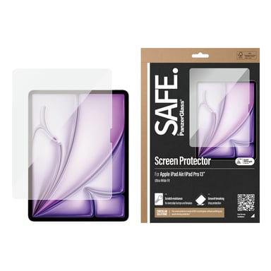 PanzerGlass SAFE. by ® Screen Protector iPad Pro 13'' (2024) | iPad Air 13'' (2024-2025) | Ultra-Wide Fit Protector de pantalla Apple 1 pieza(s)