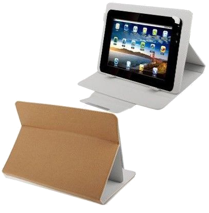 Housse Tablette Tactile Universelle 10 Pouces Marron Coque Support Protection Faux cuir YONIS