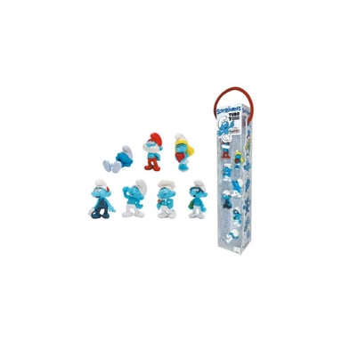 Tubo de Figuras de los Pitufos - Colección en miniatura de personajes famosos