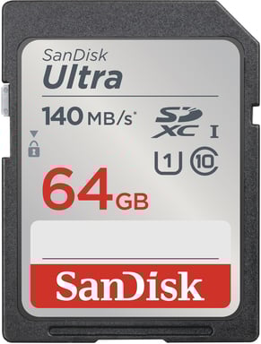 SanDisk Ultra 64 GB SDXC UHS-I Classe 10 (SANDISK ULTRA 64GB - SDXC MEMORY CARD 140MB/S)