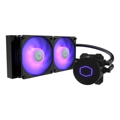 CoolerMaster LiquidLite ML 240L V2 RGB Ventilador LED de refrigeración por agua para jugadores - 2 x 120 mm Ventilador MLW-D24M-A18PC-R2