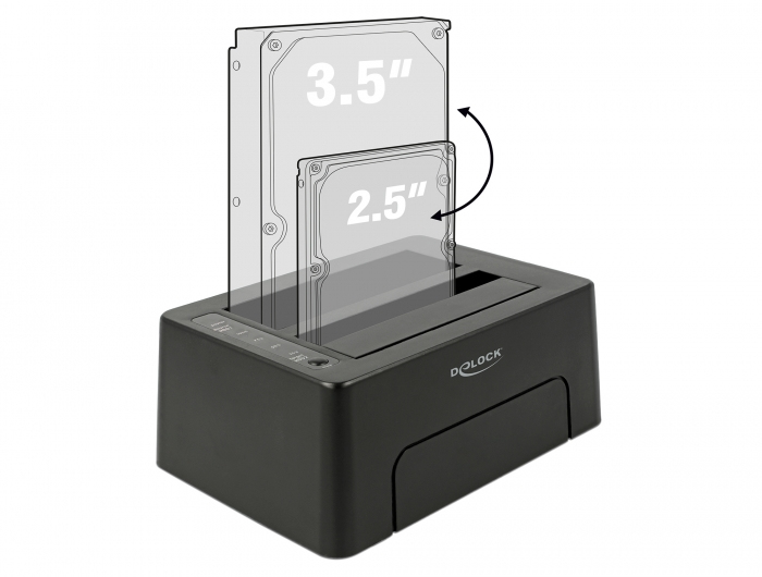 DeLOCK 63957 Station d'accueil de disques de stockage USB 3.2 Gen 2 3.1 Gen 2 Type C Neuf - vue 3