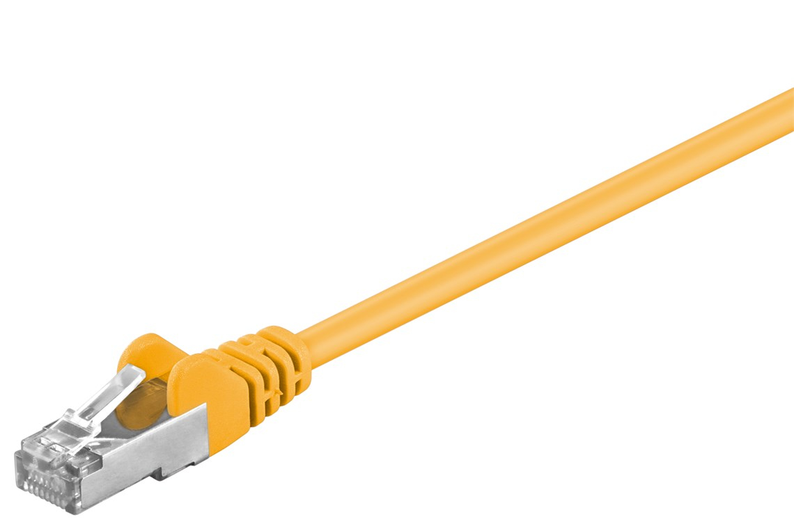 GOOBAY  50166 c&acirc;ble de r&eacute;seau Jaune 2 m Cat5e F/UTP (FTP) - Neuf