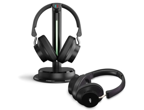 Casque TV - CGV - Prelude 3 Duo - Circum-aural - Filaire - Noir