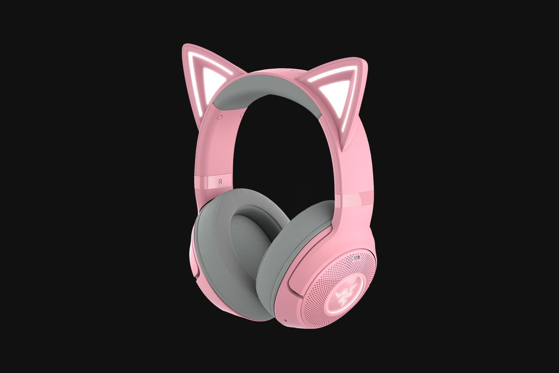 Razer Kraken Kitty V2 BT Casque Sans fil Arceau Gaming Bluetooth Rose - Neuf