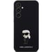 Funda Karl Lagerfeld de silicona con broche metálico para Galaxy S23 FE, negro