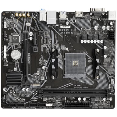 GIGABYTE Placa base A520M K V2 - Compatible con CPUs AMD Ryzen serie 5000 AM4, hasta 5100MHz DDR4 (OC), PCIe Gen3 x4 M.2, LAN GbE, USB 3.2 Gen 1