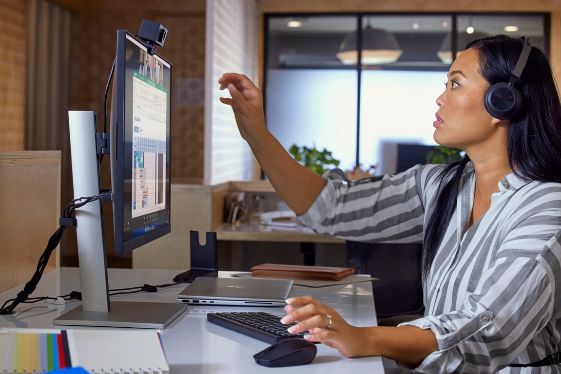 Webcam HP 625 FHD – 4 MP, Full HD, Compatible Windows Hello - vue 2