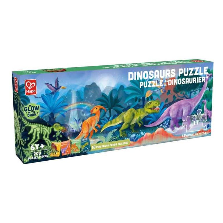 Puzzle 200 pièces Hape Dinosaures phosphorescent - vue 2