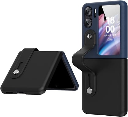 Coque protection pour OPPO Find N2 Flip 5G noire /bleue Antichoc XEPTIO