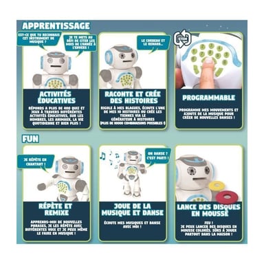 POWERMAN MAX Mi Robot Educativo con Cuentacuentos y Mando a Distancia ES - LEXIBOOK