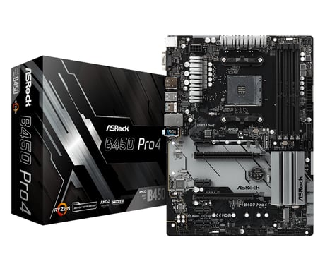 Asrock B450 Pro4 AMD B450 Emplacement AM4 ATX