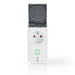 Nedis WIFIPO120EWT enchufe inteligente Gris, Blanco