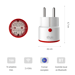 Prise connectée - KONYKS - Priska - Max 3 EU - Wifi + Bt - 16 A - Compteur de consommation - Compatible Alexa / Google Home
