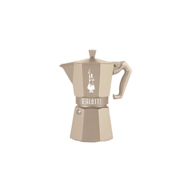 Cafetière italienne Bialetti Moka Octogonale 6 tasses 0009078 Beige compatible induction