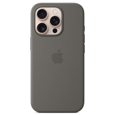 Apple Funda de silicona con MagSafe para el iPhone 16 Pro - Gris piedra
