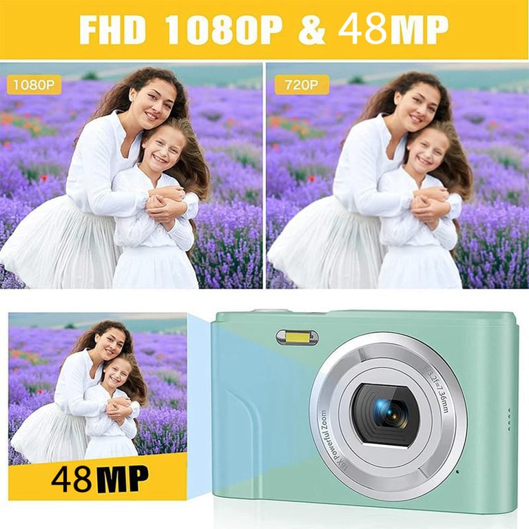 Appareil photo numérique 48MP FHD avec zoom 16x et carte mémoire de Neuf - vue 10