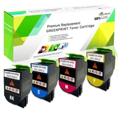 Cartuchos de Tóner Compatibles 4 Colores CS310 CS410 CS510 Alta Capacidad 4000 Páginas BK, 3000 Páginas CMY para CS310dn CS310n CS310dn CS410n CS410dn CS410dtn CS510de CS510dte