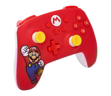 PowerA NSGP0012-01 mando y volante Rojo Bluetooth Gamepad Analógico Nintendo Switch, Nintendo Switch Lite, Nintendo Switch OLED