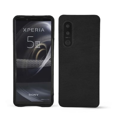 Coque cuir Sony Xperia 5 III -  - Noir - Cuir lisse premium