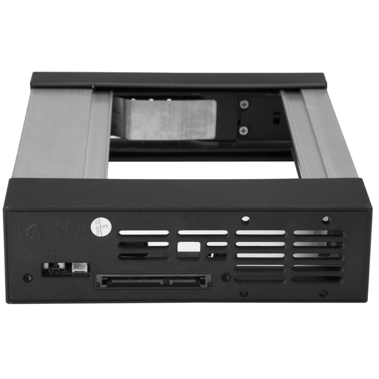 StarTech.com Rack disque dur 5 25" vers 3 5" avec échange à chaud Backplane HDD / SSD SATASAS 3 5" Sans tiroir Aluminium HSB1SATSASBA - vue 2
