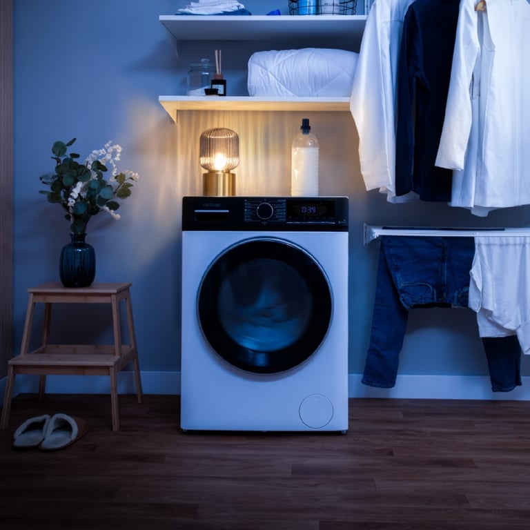 Cecotec Lave Linge Bolero Dresscode 7610 Inverter A capacité de 7 Kg 1400 trmin Classe A Avec fonction vapeur Moteur Inverter Plus 15 Programmes Optimise le niveau d'eau et de lavage
