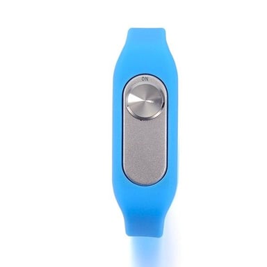 Bracelet Dictaphone Enregistrement Audio 4Go Boîtier Amovible USB Silicone Bleu YONIS