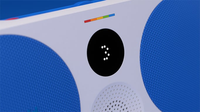 Polaroid PLRMUSICP39092BLU haut-parleur portable et de fête Bleu, Blanc