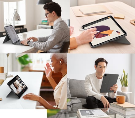 Teclado y funda - Tablet - Logitech - COMBO TOUCH IPAD AIR PRO 12.9 - APPLE