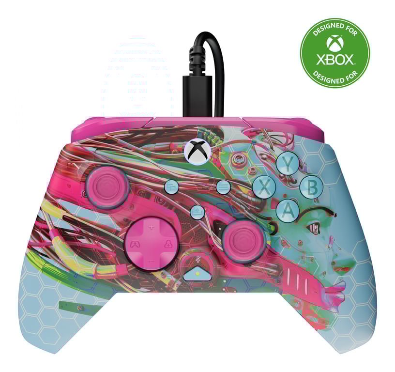 Turtle Beach Rematch Advanced Android Dream Manette de jeu filaire - Licence Xbox Series XS, Xbox One et PC avec Phosphorescent, Boutons Programmables, Gâchettes, commandes audio et câble de 2.5 m - Neuf