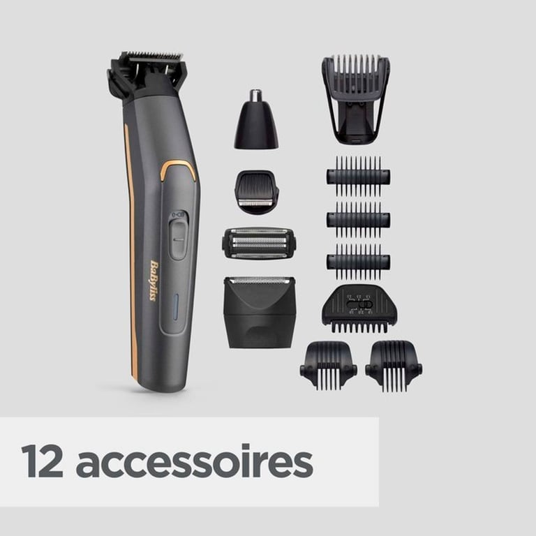 Tondeuse multifonction 12 en 1 BABYLISS P1364E Lames Waterproof Kit complet - vue 3