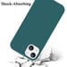 Coque pour Apple iPhone 14 en LIQUID GREEN Housse de protection Étui en silicone TPU flexible