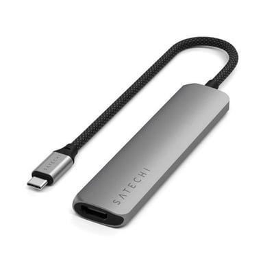 Hub USB-C Slim Multiport 7-in-1 Ethernet 1Gbit Power Delivery 100W
