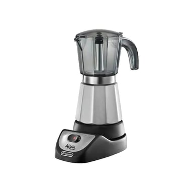 Cafetière électrique De'Longhi Alicia EMKM 4 4 tasses noir, argent, transparent