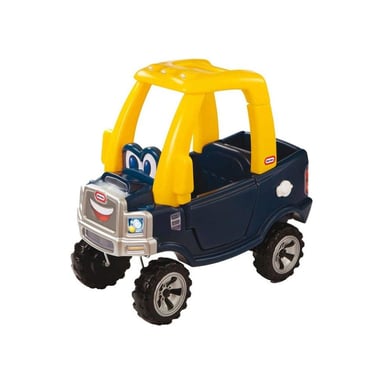 Auto a cavalcare Little Tikes Cozy Coupe Truck con pavimento rimovibile, clacson, porta e seggiolino per bambini, 18 mesi+ blu