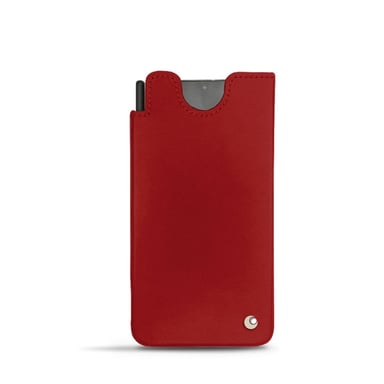 Pochette cuir Samsung Galaxy S21 Ultra - Pochette - Rouge - Cuir lisse