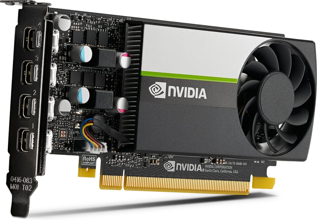 Carte Graphique NVIDIA T400E – 4 Go, 4 x Mini DisplayPort - vue 5