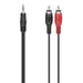 Hama 00305031 câble audio 1,5 m 3,5mm RCA Noir