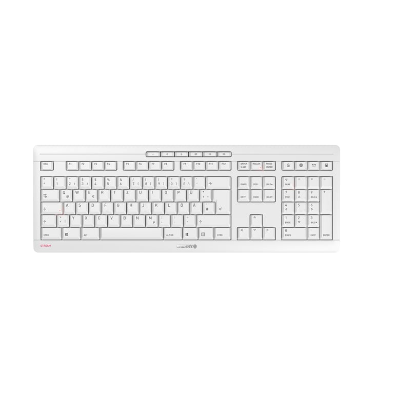 CHERRY Stream Desktop Recharge clavier Souris incluse Universel RF sans fil QWERTY Anglais britannique Gris - Neuf