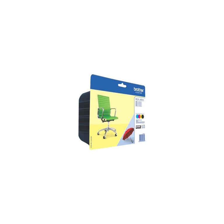 Brother LC 225XLLC 229XL Pack de 4 Cartuchos de Tinta - vue 1