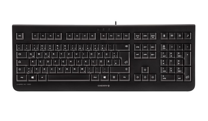 CHERRY KC 1000 clavier Universel USB QWERTY Italien Noir - Neuf