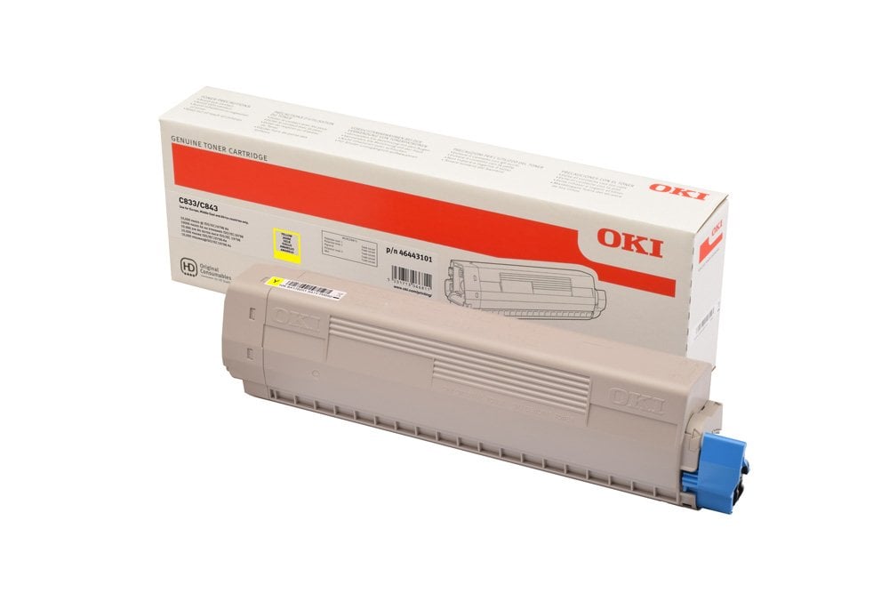 Toner remanufacturé OKI TP C833 Y 10K 46443101 10 000 pages Jaune Neuf - vue 2
