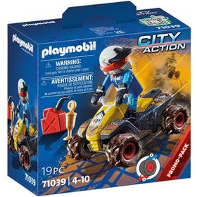 Pilote Et Quad Playmobil 'unité - vue 3