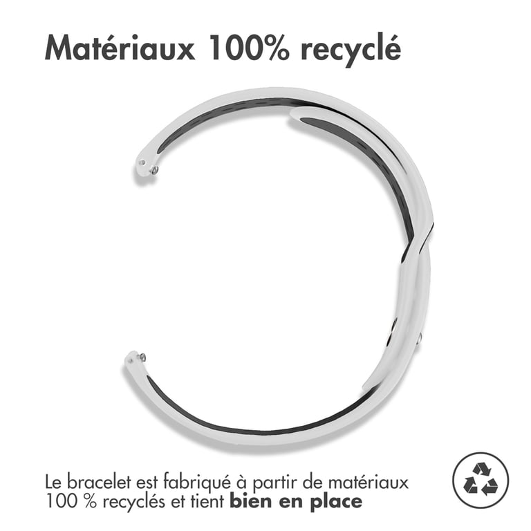 Bracelet sport 22mm en silicone bicolore - vue 6