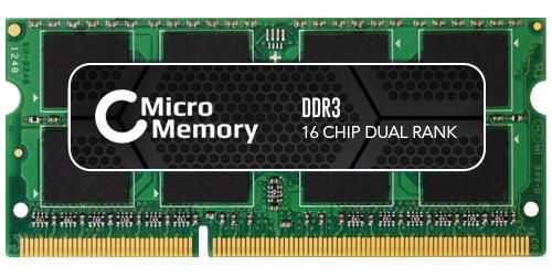 CoreParts MMDDR3-10600/2GBSO-128M8 módulo de memoria 2 GB DDR3 1333 MHz