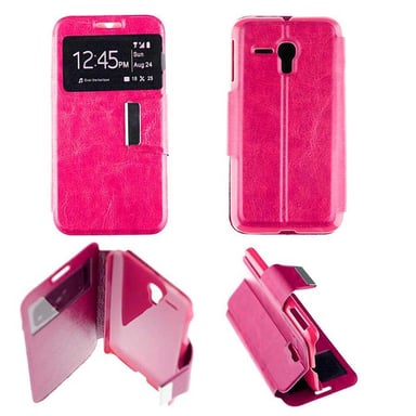 Funda Folio Rosa Fushia compatible Alcatel One Touch Pop D5