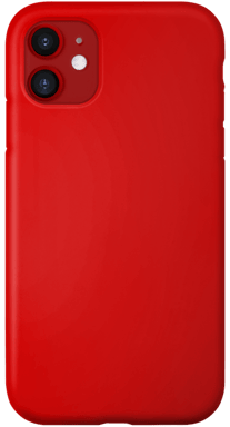 Guscio in morbido silicone gel antiurto per Apple iPhone 11, rosso fuoco